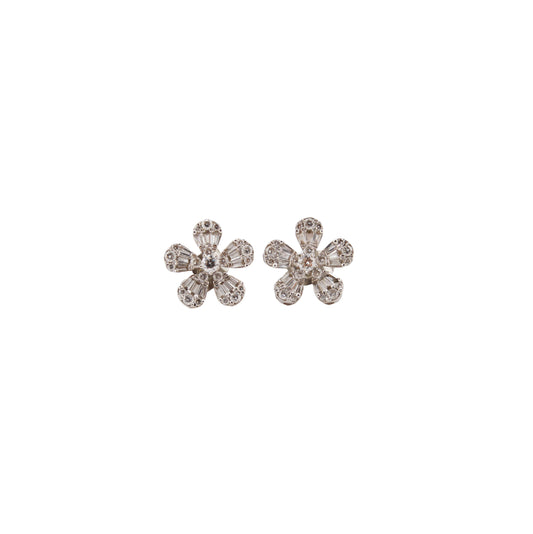 Diamond Daisy Earrings